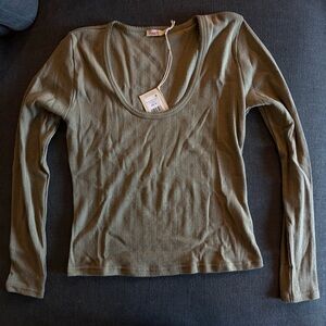 Faherty Pointelle Scoop Neck | XL